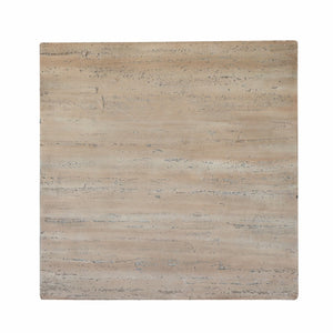 English Elm 40x40x29.5" Cream Square Pedestal Dining Table Solid Magnesium Seats Four Modern W2078S00006