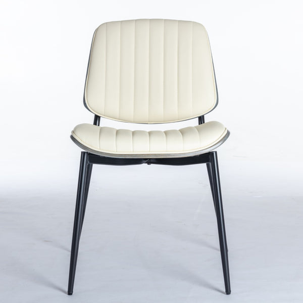 English Elm A&a Furniture Mid-century Dining Chairs Set of 2 Walnut Bentwood Pu Leather Seats W1143P151497