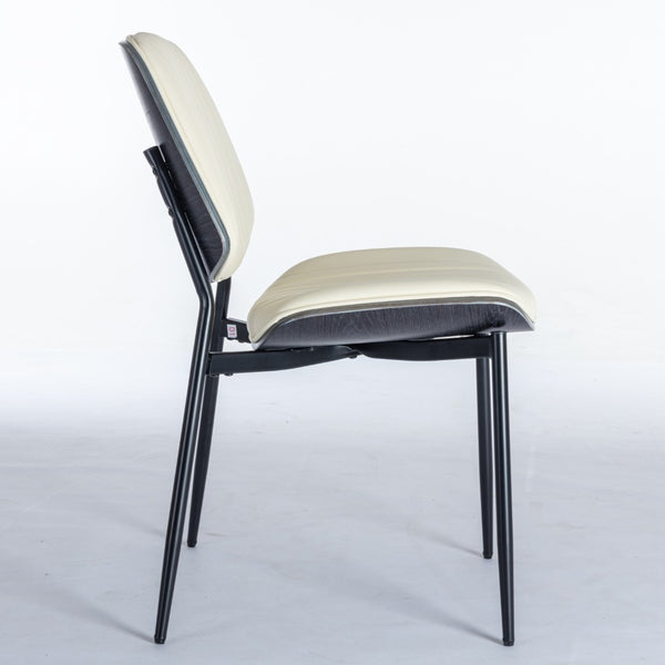 English Elm A&a Furniture Mid-century Dining Chairs Set of 2 Walnut Bentwood Pu Leather Seats W1143P151497