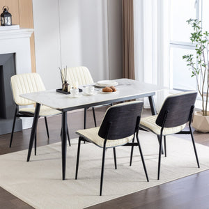English Elm A&a Furniture Mid-century Dining Chairs Set of 2 Walnut Bentwood Pu Leather Seats W1143P151497
