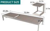 Outdoor Aluminum Coffee Table: Modern, Lightweight, and Ready-to-Use