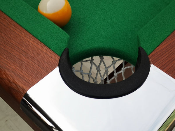 English Elm Pool Billiard Table Foldable Steel Legs Velvet Surface Family Game Room Fun Green,Wood W1936P375434