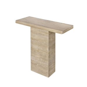English Elm 35.5x14x35.5" Cream Square Coffee Table Sculptural Pedestal Base Living Room W2078S00016