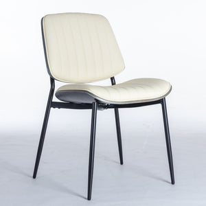English Elm A&a Furniture Mid-century Dining Chairs Set of 2 Walnut Bentwood Pu Leather Seats W1143P151497