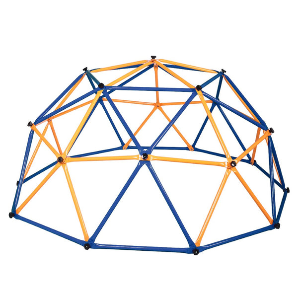 English Elm Outdoor Galvanized Steel Dome Climber Jungle Gym for Active Kids Backyard Play W2181P160709