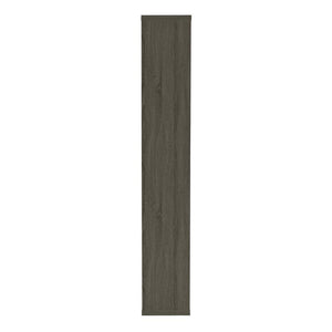 English Elm 10-Shelf Geometric Open Bookcase Weathered Grey — Backless Puzzle Profile, Modern Display Storage B016P163546