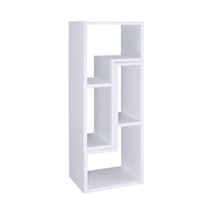 English Elm Convertible Modern White TV Console & Bookcase Set — Modular L-Shaped Shelves, Durable MDF Build, Versatile Configurations for Living Rooms B016P163518