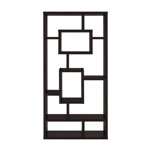 English Elm 10-Shelf Cappuccino Bookcase – Contemporary Design, Versatile Storage & Elegant Display Solution B016P162598