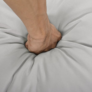 English Elm TOPMAX All-Weather Rattan Round Sectional Daybed with Retractable Canopy, Adjustable Table & Cushions Gray SP100023AAE