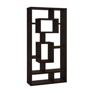 English Elm 10-Shelf Cappuccino Bookcase – Contemporary Design, Versatile Storage & Elegant Display Solution B016P162598