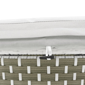 English Elm TOPMAX All-Weather Rattan Round Sectional Daybed with Retractable Canopy, Adjustable Table & Cushions Gray SP100023AAE