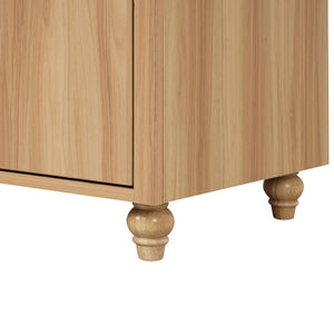 English Elm 30" Modern Bathroom Vanity with Ceramic Sink, Solid Wood & MDF Storage Cabinet with Drawer and Doors WF319484AAG