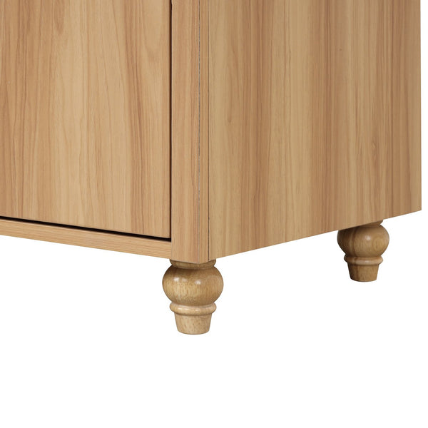 English Elm 30" Modern Bathroom Vanity with Ceramic Sink, Solid Wood & MDF Storage Cabinet with Drawer and Doors WF319484AAG