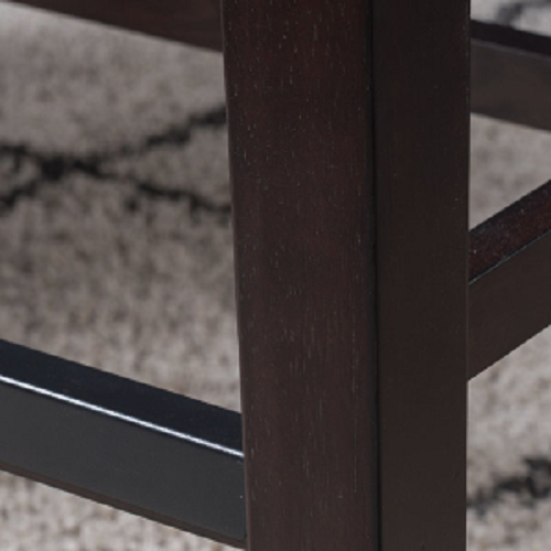 English Elm Christopher Knight Home® - 26" Elegant Saddle Counter Stool Set Of 4 With Nailhead Trim - Dark Brown Pu Upholstery & Sturdy Design 62474.00PU-2