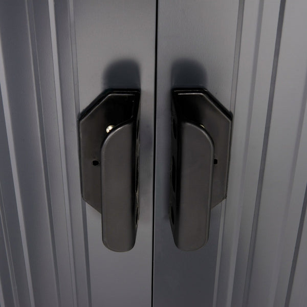 English Elm Outsunny 6' X 4' Lean-To Garden Shed - Durable Outdoor Storage With Double Sliding Doors & Vents W2225P164062-GIGA