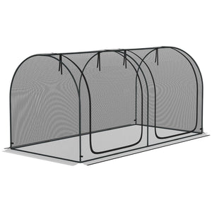 English Elm Outsunny Hdpe Mesh Crop Cage Garden Tent with Zippered Access and Ground Stakes W2225P172579
