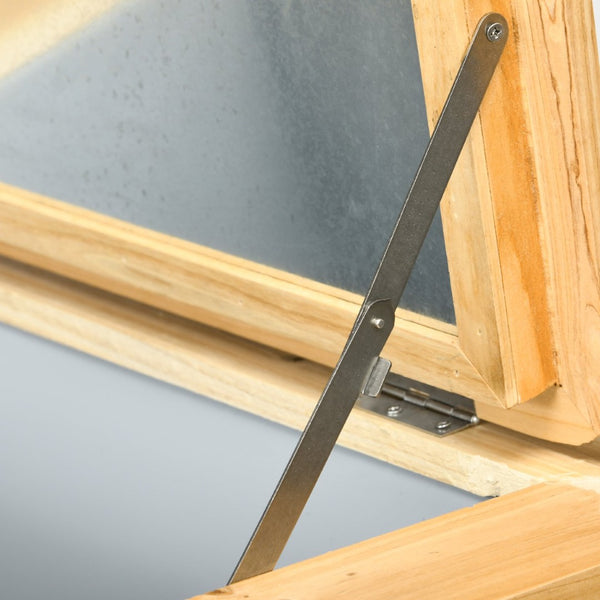 English Elm Outsunny Wooden Patio Cooler - 54Qt Outdoor Beverage Station With Bottle Opener & Easy Mobility Features W2225P172559-GIGA