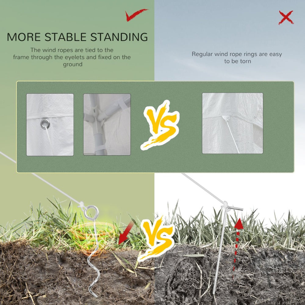 English Elm Outsunny 10' X 20' Elegant Party Tent With Removable Sidewalls – Perfect For Weddings & Events! W2225P200417-GIGA