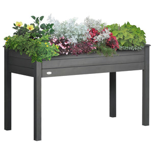 English Elm Outsunny Raised Garden Bed With Legs, 48" X 22" Elevated Wooden Planter For Easy Gardening & Style W2225P172560-GIGA
