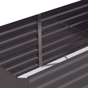 English Elm Outsunny Galvanized Raised Garden Bed Kit - Durable 6' X 3' Metal Planter For Vegetables & Herbs W2225P172571-GIGA