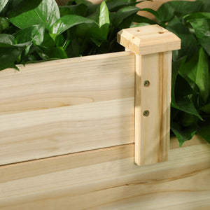 English Elm Outsunny 3 Tier Wooden Raised Garden Bed - Stylish Planter Box For Vegetables, Herbs & Flowers, 42.5" W2225P172573-GIGA