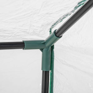 English Elm Outsunny Portable Mini Greenhouse 4' X 2' With Clear Pvc Cover & Zippered Windows For Plants W2225P164121-GIGA