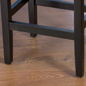 English Elm Christopher Knight Home® - 26" Backless Leather Counter Stools Set of 2 — Modern Bonded Leather Seats on Bronze Hardwood Legs, 300lb Capacity Brown 74493.00BRN