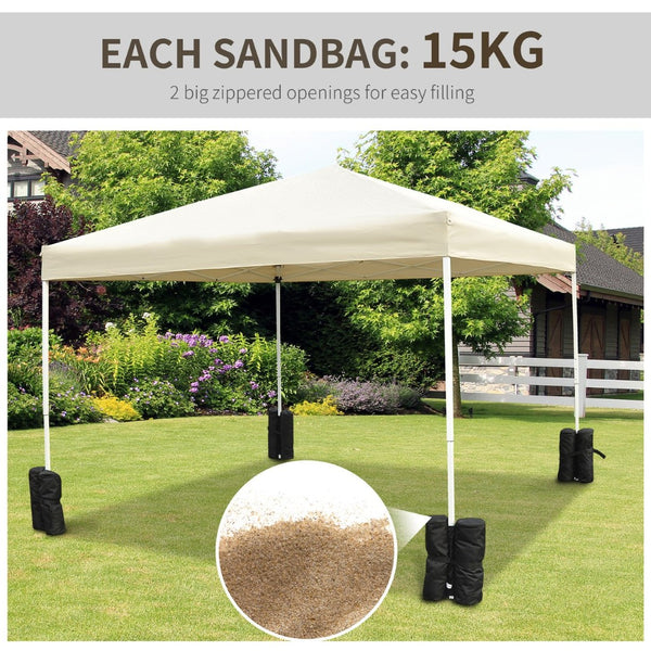English Elm Outsunny 33Lbs Canopy Weight Bags - Durable Sandbag Anchors For Tents, Gazebos & Outdoor Events W2225P164104-GIGA