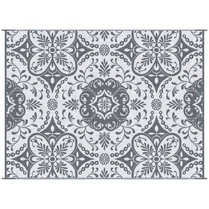 English Elm Outsunny Reversible Waterproof Outdoor Rug, 9' X 12' Portable Mat For Rv, Beach, And Backyard Fun W2225P172562-GIGA