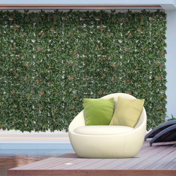 English Elm Outsunny Artificial Grass Wall Panels - 12 Pack 20" X 20" Weather-Resistant Greenery Decor For Indoor & Outdoor Spaces W2225P172544-GIGA