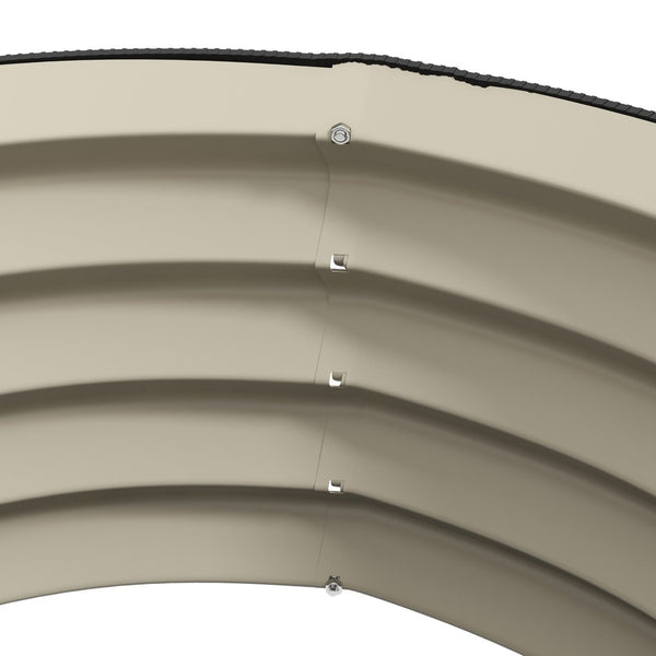 English Elm Outsunny Galvanized Raised Garden Bed Set Of 2 - Durable Planters For Flowers, Herbs, And Veggies W2225P172598-GIGA