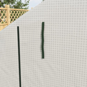 English Elm Outsunny Walk-In Greenhouse With Zipper Door, 18 Shelves, Heavy-Duty Cover, Ideal For Outdoor Gardening W2225P164118-GIGA