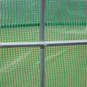 English Elm Outsunny 12' X 10' Walk-In Greenhouse With Roll-Up Windows, Heavy-Duty Frame & Zippered Door For Year-Round Gardening W2225P164073-GIGA