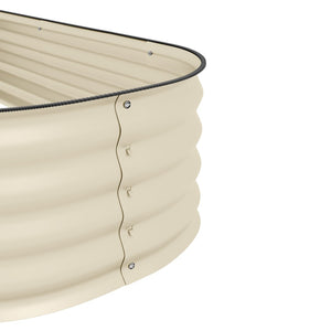 English Elm Outsunny 4.9' X 2' Galvanized Steel Elevated Garden Bed Kit - Durable, Easy Diy Planter For Herbs & Veggies W2225P172541-GIGA