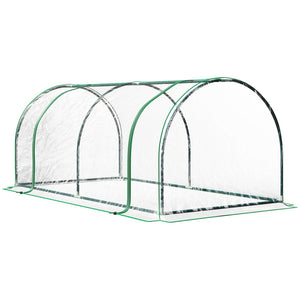 English Elm Outsunny Mini Greenhouse - Portable Waterproof Cloche With 4 Zippered Doors For Optimal Plant Growth W2225P164115-GIGA