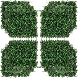 English Elm Outsunny 20" X 20" Artificial Grass Wall Panels - Lush Greenery Décor For Indoor & Outdoor Spaces W2225P172549-GIGA