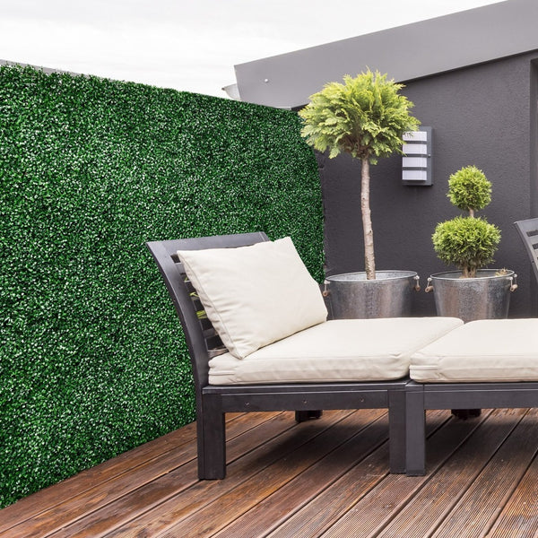 English Elm Outsunny 20" X 20" Artificial Grass Wall Panels - Maintenance-Free Greenery For Indoor & Outdoor Spaces W2225P172522-GIGA