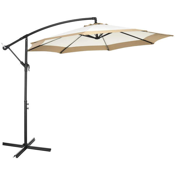 English Elm Outsunny 10Ft Offset Cantilever Umbrella – Durable Shade For Patio, Backyard, Pool & Garden Fun W2225P164101-GIGA