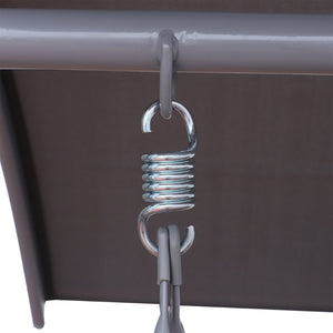 English Elm Outsunny 2-Person Freestanding Porch Swing With Canopy, Cushions, Cup Holders & Storage Tray W2225P172566-GIGA