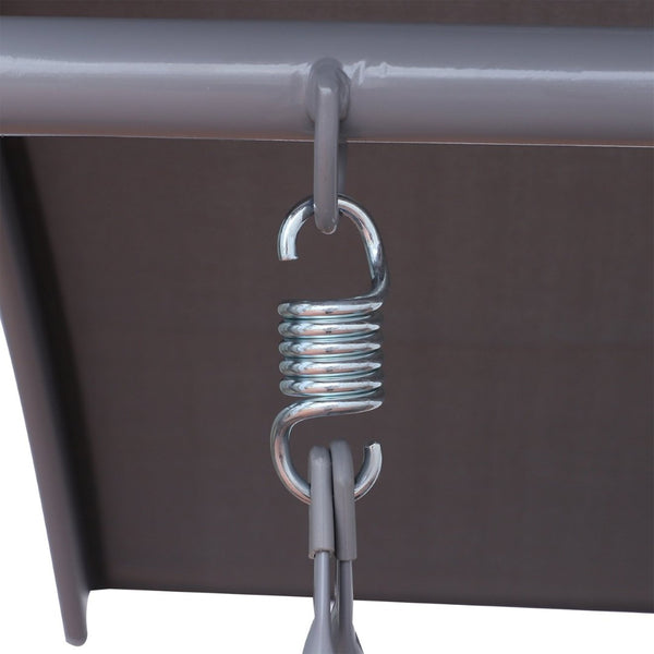 English Elm Outsunny 2-Person Freestanding Porch Swing With Canopy, Cushions, Cup Holders & Storage Tray W2225P172566-GIGA