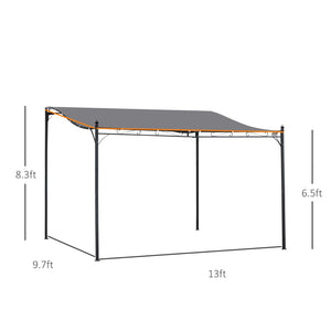 English Elm Outsunny 10' X 13' Steel Pergola Gazebo - Stylish Shade Solution For Patios, Pools & Gardens W2225P164112-GIGA