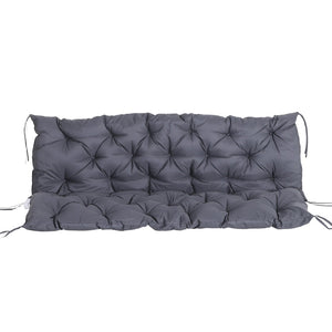 English Elm Outsunny Tufted 3 Seat Outdoor Bench Cushion Set with Foam Fill and Backrest W2225P172509