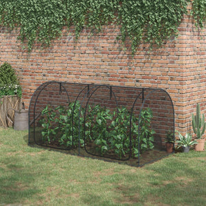 English Elm Outsunny Hdpe Mesh Crop Cage Garden Tent with Zippered Access and Ground Stakes W2225P172579