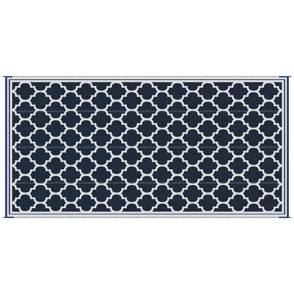 English Elm Outsunny Reversible Waterproof Outdoor Rug, 9' X 18' Portable Mat For Camping, Beach, And Picnics W2225P172516-GIGA