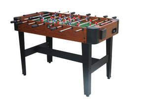English Elm Soccer Foosball Table Arcade Style Chrome Steel Rods Mdf Build for Game Rooms W1936P143779