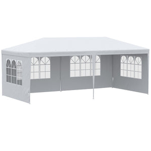 English Elm Outsunny 10' X 20' Elegant Party Tent With Removable Sidewalls – Perfect For Weddings & Events! W2225P200417-GIGA