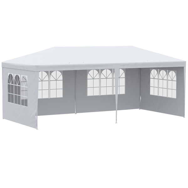 English Elm Outsunny 10' X 20' Elegant Party Tent With Removable Sidewalls – Perfect For Weddings & Events! W2225P200417-GIGA