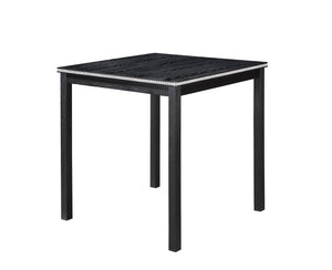 English Elm 5 Piece Counter Height Table Set - Modern Wooden Dining Set With Crystal Accents & Upholstered Chairs W1998S00038