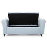 Christopher Knight Home® - Noble House - Keiko Contemporary Rolled Arm Fabric Storage Ottoman Bench