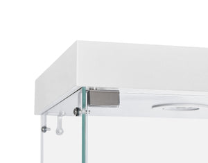English Elm Glass Display Case Replacement Door and Side Panel Set for Clear Unobstructed Showcasing W1668141351